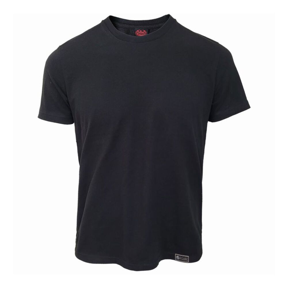 Spiral Direct Unisex Adult Plain Natural T-Shirt / Black